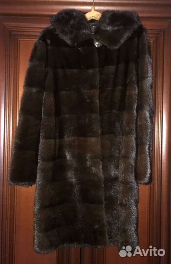 Шуба норковая с капюшоном 46 48 размер