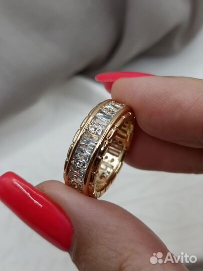 Кольцо Cartier позолота