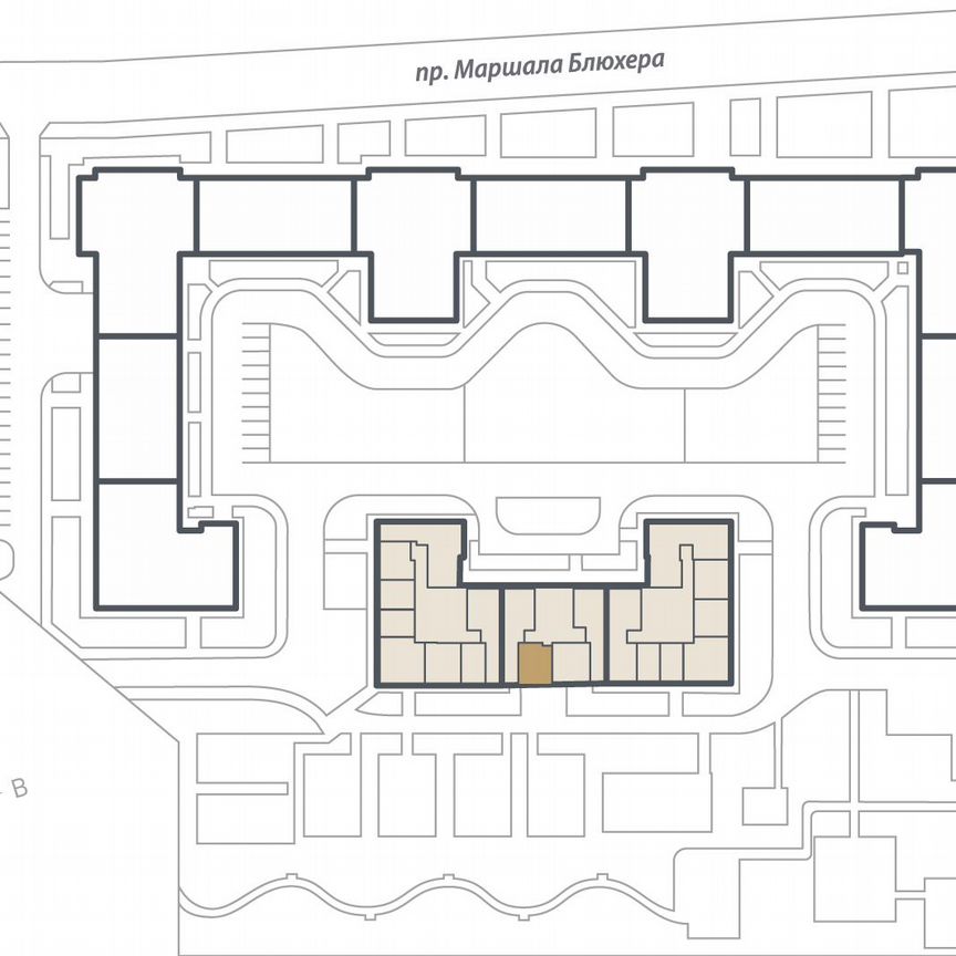 1-к. квартира, 39,1 м², 7/16 эт.