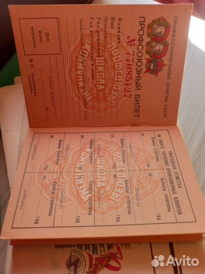 Чистый Профсоюзный билет СССР 1983