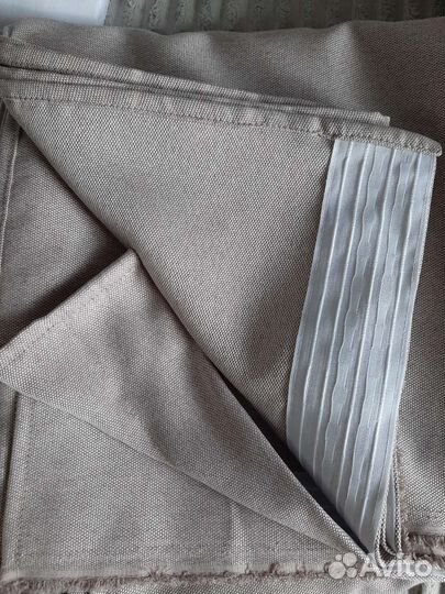 Штора рогожка комплект 2*150*270