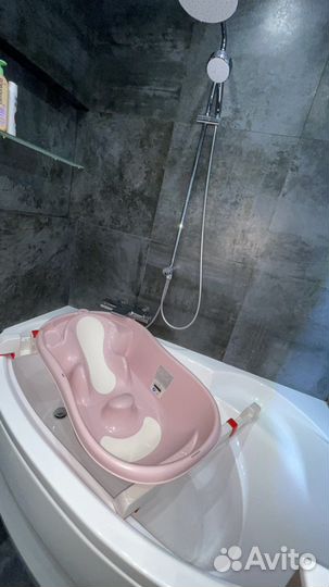 Ванночка для купания baby ok с опорой для ванны