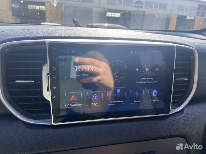 Магнитола 2din android 9 дюймов kia sportage 4