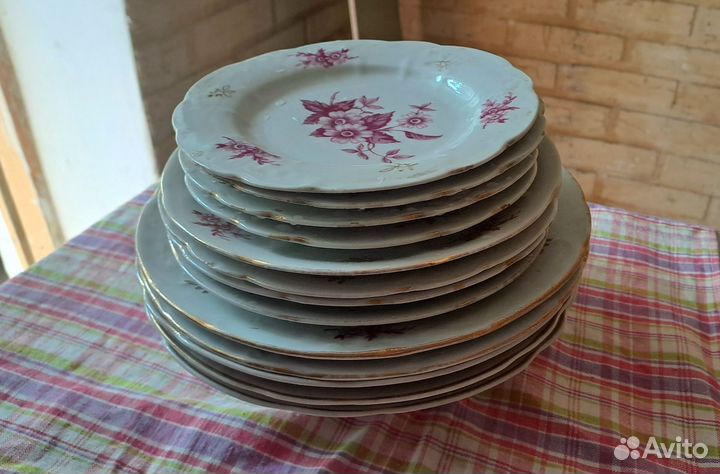Набор тарелок сервиз 12 шт СССР