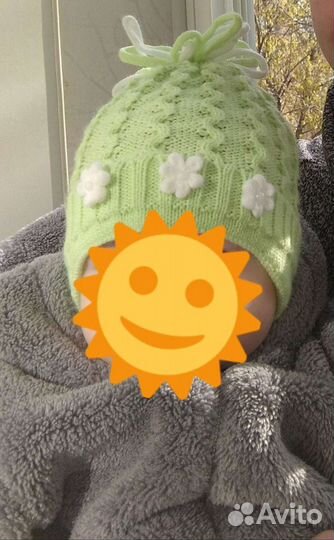 Детская шапка для девочки (осень-весну)