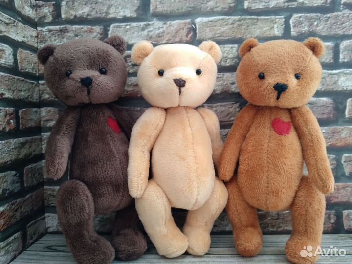 Плюшевый мишка тедди ручной работы