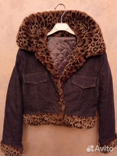 Куртка джинсовая новая, утеплённая