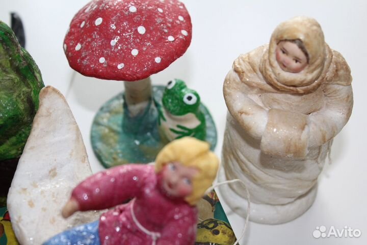 Ватные ёлочные игрушки