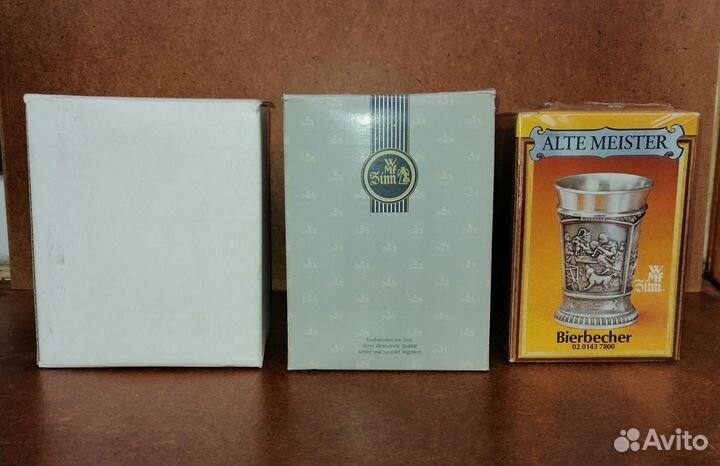 Продаю раритетные оловянные немецкие бокалы