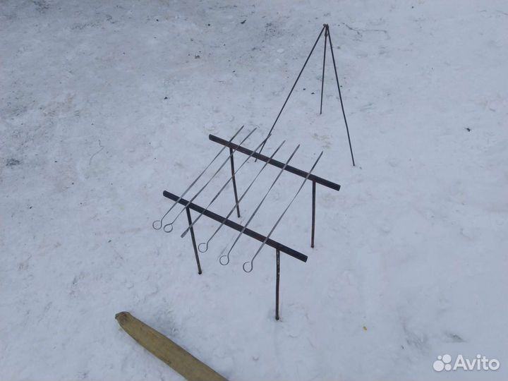 Мангал с шампурами и с триногой +обычный мангал