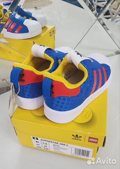 Новые кеды adidas superstar lego 25