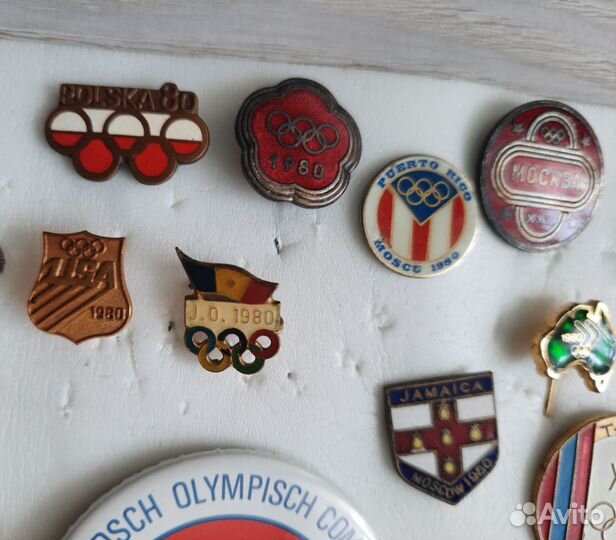 Олимпийские значки Москва 80
