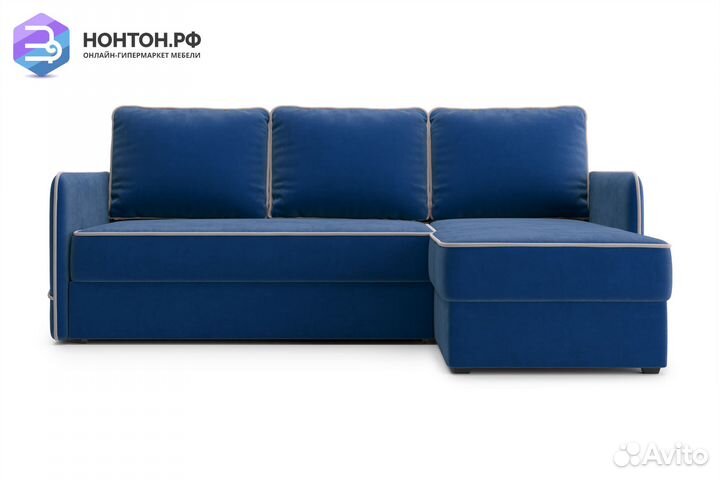 Диван угловой дельфин Энерджи темно-синий