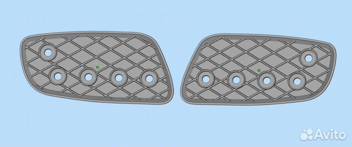 Заглушка бампера SMART Fortwo 451 дхо