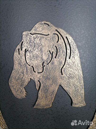 Кованый щит Медведь