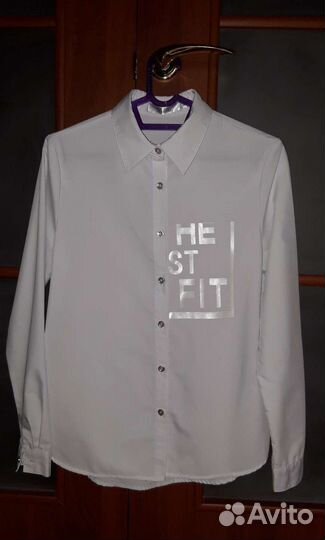 Рубашка школьная для девочки р.158