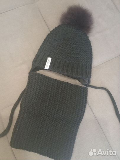 Шапка и снуд детская