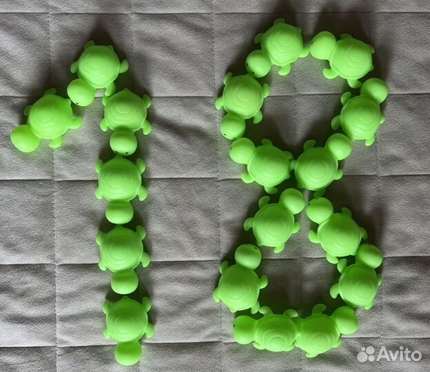 Резиновые игрушки для купания набор черепашка