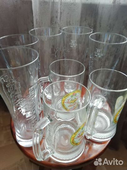 Стаканы пивные и кружки для пива. Новые. Германия