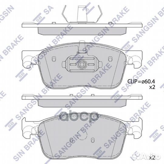 Колодки тормозные SP4370 Sangsin brake