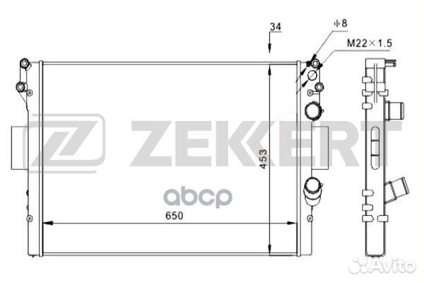 Радиатор охлаждения двигателя Iveco Daily III 99