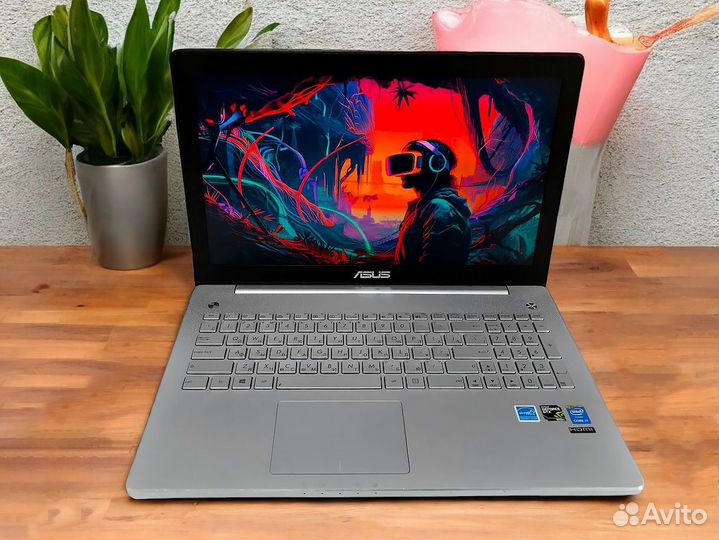 Игровой ноутбук asus, FullHD, I7, GTX850
