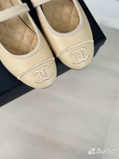 Балетки женские Chanel Mary Janes премиум 2 цвета