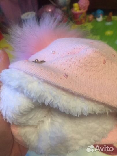 Шапочка зима для малышки р.до 42