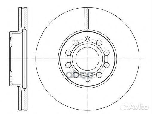 6648.10 диск тормозной передний Audi A3, Skoda