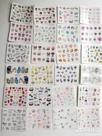 233 шт. Слайдеры/наклейки/дизайн для маникюра