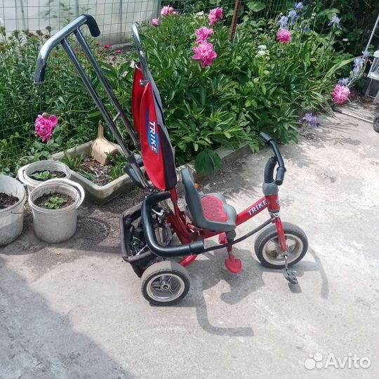 Детский трехколесный велосипед бу