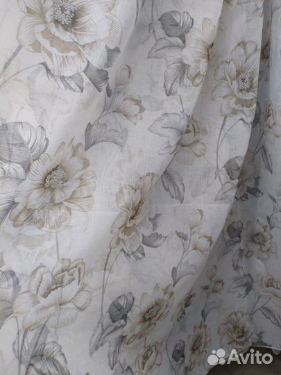 Шторы тюль, штапель,ткани