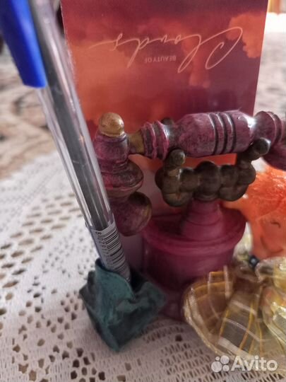 Подставка для ручки и блокнота. Сувенир