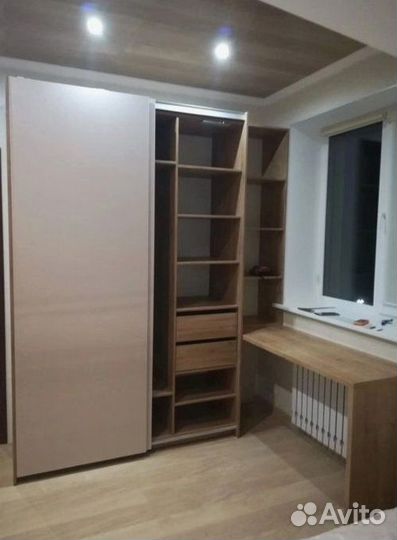 Гардеробная на заказ двери купе