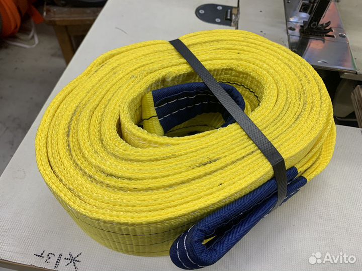 Трос буксировочный 42 тн 5м петля-петля усиленный