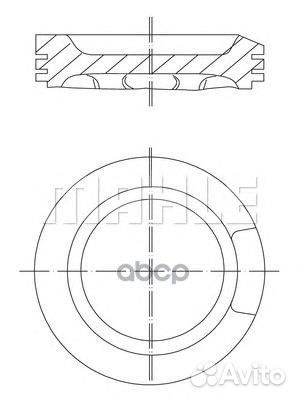 Поршнекомплект 0330400 Mahle/Knecht