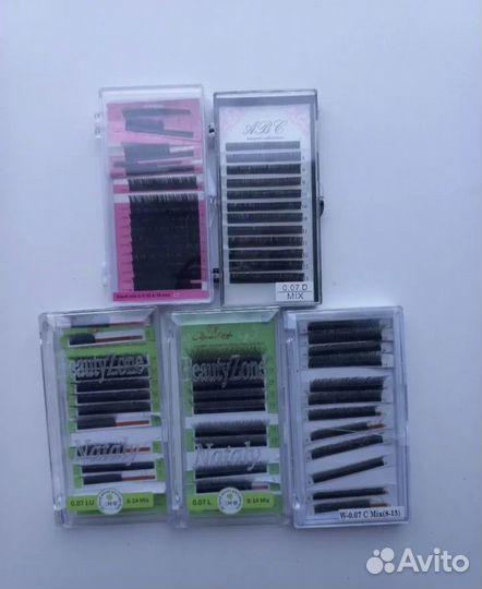 Ресницы для наращивания пучки