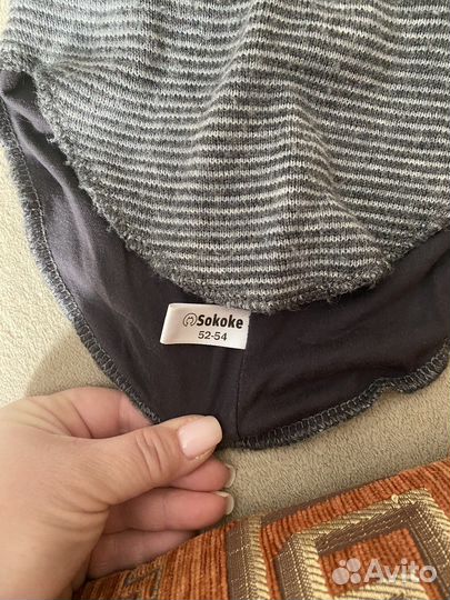 Шапка шлем для мальчика 52 54