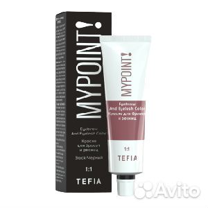 Tefia Mypoint Краска для бровей и ресниц, черный 2