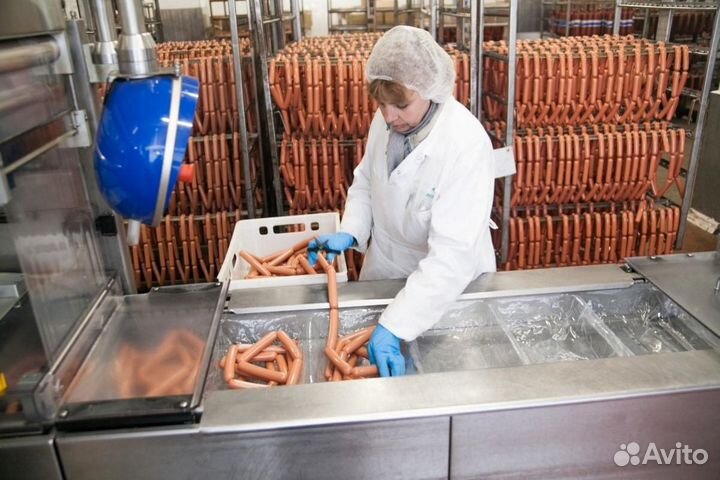 Вахта 15,30 Упаковщик сосисок с Питанием г. Липецк