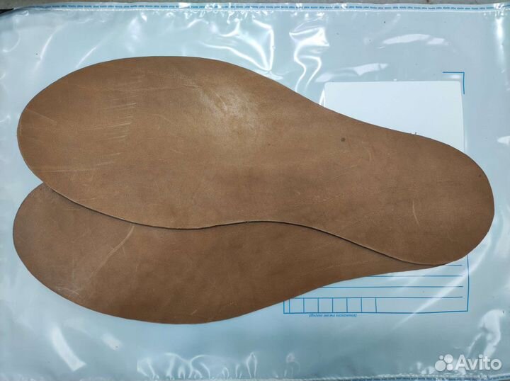 Стельки кожаные, коричневые 2,4-2,6 мм (до 37р.)