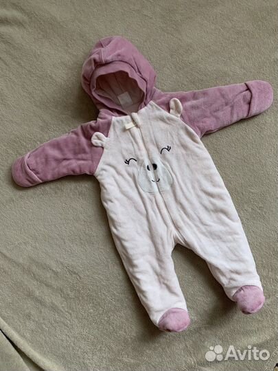 Комбинезон утепленный на девочку 68 размер