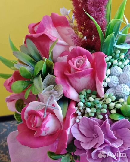 Букет цветов из мыла