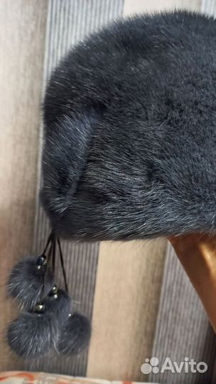 Шапка норковая женская 56- 57 р