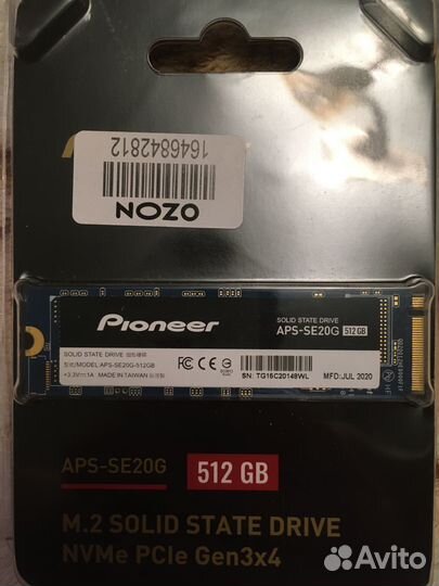 Ssd nvme 3x4 512gb