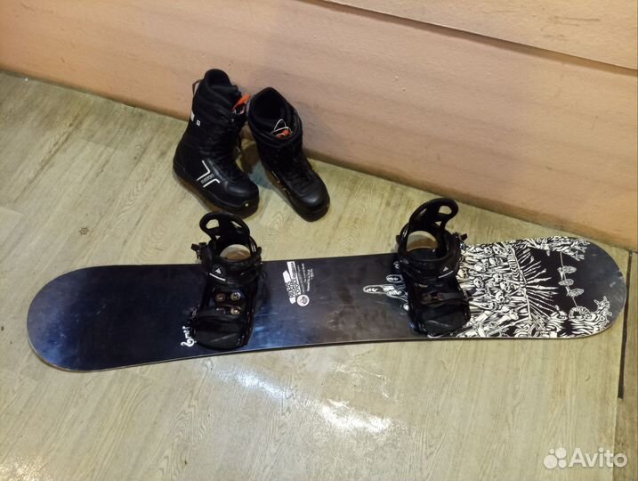 Сноуборд Gnu 157 см+K2+Burton. Полный комплект