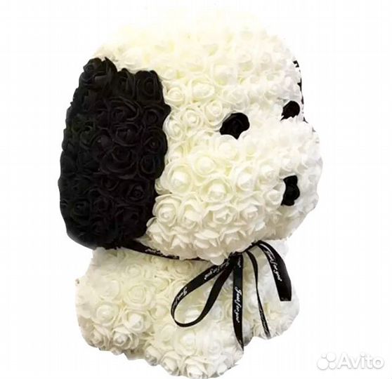 Собачка из роз