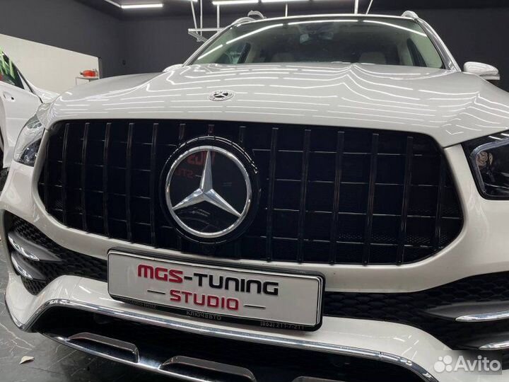 Решетка + пороги + диффузор Mercedes GLE v167 гле