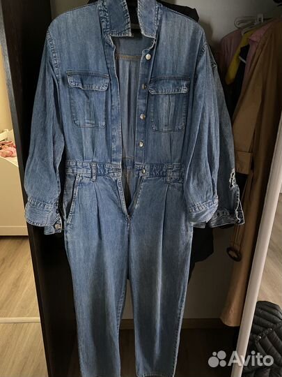 Джинсовый комбинезон женский