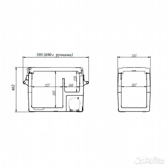 Автохолодильник Alpicool 45 литров NCF45